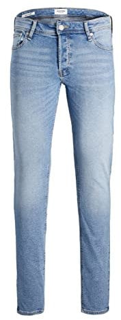 JACK & JONES Male Slim Fit Jeans JJIGLENN JJORIGINAL, Farbe:Hellblau, Jeans/Hosen Neu:33W / 32L