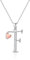 Mesovor Initiale Kette Silber 925 für Damen Mädchen, 100% Sterling-Silber-Buchstaben-Halskette mit Zirkonia, Schmuck, Geschenke für Familie, Mutter, Schwester, Ehefrau (Buchstabe-F)
