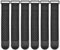 XHTXHT 6 Stück klettband selbstklebend, Elastische Gurte mit Anti-Rutsch-Streifen, Gurtbänder für Schläuche, Kabel, Fahrrad, Camping, Gepäck, Yogamatten (5 * 30cm)