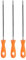 HARFINGTON 3pcs Chainsaw File 13/64(5mm) Chrome Steel Double Cut Round Rasp with Plastic Handle for Chain Saw Polishing