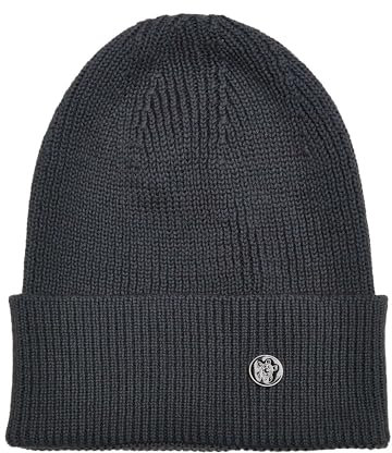 Tazzio Beanie Mütze für Herren und Damen Unisex Wollmütze Strickmütze Winter A500 (Anthrazit)