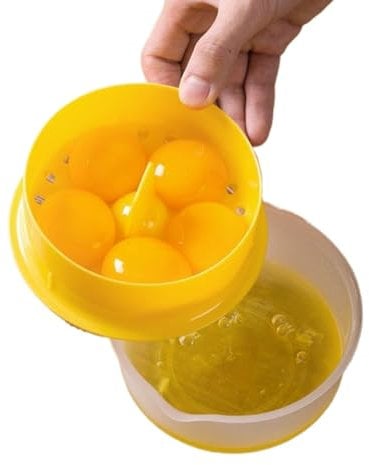 DAXUQIL Egg Yolk and Egg White Separator,Egg Yolk Filter Separator, Safe Egg White and Yolk Filter, Kitchen Small Tool Separator Baking Tool