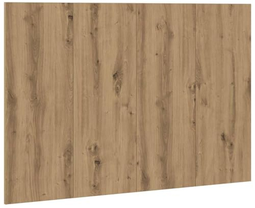 vidaXL Bed Headboard Artisan Oak 120x1,5x80 cm Engineered Wood | Made from sturdy engineered wood, Wall-mounted for a tidy look, Utilises bedroom space well