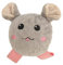 RXMORI Squeaky Dog Plush Toy, Cute Mouse Ball Shape Bite Resistant Interactive Pet Stuffed Toys for Indoor Outdoor