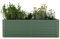 blumfeldt High Grow Straight Jardineras Exterior Grandes, 1200L Rectangular en Acero Galvalume Resistente a la Intemperie, Diseño Ergonómico con Base Abierta & Montaje Fácil