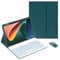 JZCZMCE Keyboard Case for Xiaomi Pad 6S Pro 12.4 inch 2024, 7 Color Backlit, Built in Pencil Holder, Magnetic Detachable Wireless Keyboard with Bluetooth Mouse,Green 1