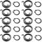 Pack of 10 Door Handle Springs Replacement DIY Repair Kit Ten 2 Turn 2mm Thick coils Plus Ten Circlips for Internal Door Handles Used On Both Right Handed and Left (10 Springs 2mm Thick 10 Circlip)