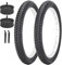 Neumáticos plegables de bicicleta de 20 pulgadas de 20 x 2.125 pulgadas más tubos interiores de bicicleta AV32 mm compatibles con neumáticos y tubos de bicicleta todo terreno de 20 x 2.0 20 x 2.10 20