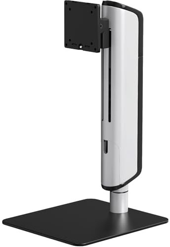 PUTORSEN Monitor Halterung für 17-49 Zoll Bildschirm bis zu 18 kg, Monitorständer mit Freistehender Sockel, Stufenlose Höhenverstellung Schwenkbar Neigbar, VESA 75/100mm
