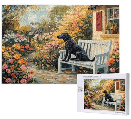 Puzzle 5000 Teile Hund Puzzles für Erwachsene Tier HD Puzzel Anspruchsvolles und Lustig Kreatives Unterhaltungsspiel, DIY Holzpuzzle für Erwachsene Als Feiertage Zimmer Deko Geschenk fur Frauen M-311
