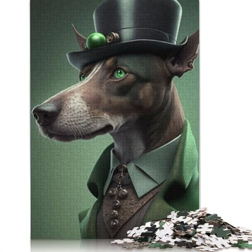 Sherlock Holmes Dog Jigsaw Puzzles Puzzle for Adults Kids. 1000 Piece Impossible Challenge Toy Educational Games Home Decoration for Educational Games Gifts 1000pcs (38x26cm)