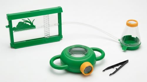 Ameisenkeks® Ameisenfarm-Set – Komplettes Beobachtungsset für kleine Forscher mit 2-Wege-Lupe, Sammelbehälter und Pinzette