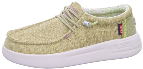 Fusion Leinenschuh Gelb in Größe 39