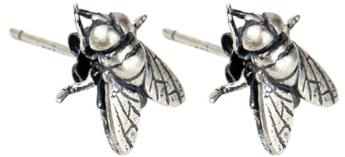 COHEALI Boucles D'oreilles Forme Mouche Style Punk Délicat, Résistantes à L'oxydation en Métal S925 pour Femmes pour Cérémonie et Port Quotidien