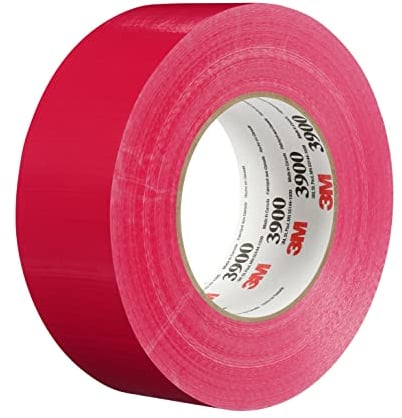 3M Multi-Purpose Duct Tape 3900 Red, 48 mm x 54.8 m 7.7 mil, Conveniently Packaged (Pack of 1) by 3M