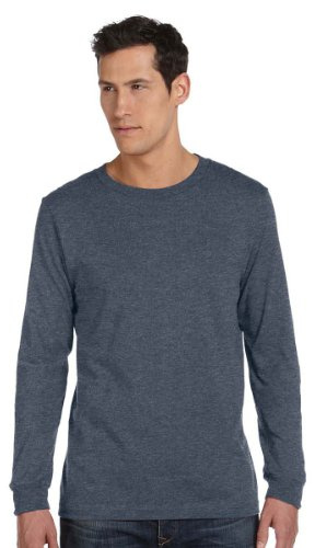 BELLA+CANVAS Jersey Long Sleeve Tee Deep Heather