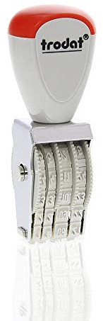 Trodat Ziffernstempel Druckplatte separatem 1004.0 Stempel schwarz