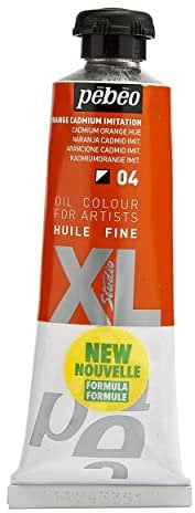 Pébéo - Fine XL Oil 37 ml - Orange Cadmium Imitation Oil Paint — Oil Paint Pébéo - Orange Cadmium Imitation 37 ml