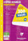 Clairefontaine 14712C - Packung mit 150 Blatt Klausurbogen (Doppelblätter) DIN A4 21x29,7 cm, 90g gelocht, kariert 5/5, eingeschweißt, Universallochung, Weiß, 1 Pack