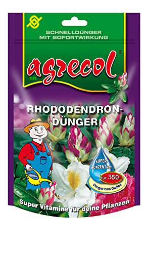 Abono prémium para rododendros y azaleas con efecto rápido, para 350 l de agua altamente concentrada y de alto rendimiento.