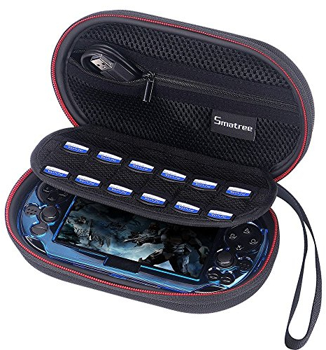 Smatree P100L Carrying Case Compatible for PS Vita 1000, PSV 2000, PS Vita PCH-2000,PSP 3000 with Cover (Console,Accessories and Cover NOT Included)