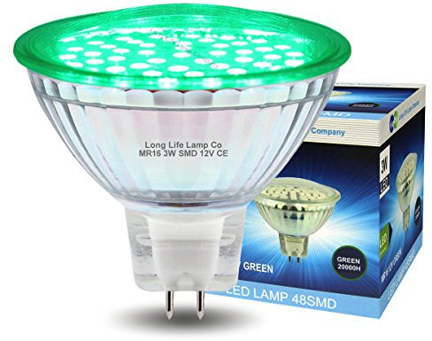 12v LED MR16 Green 3w Low Voltage Spot Light Bulb GU5.3