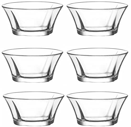 LAV 6tlg Glasschalen Truva Schalen Glasschale Dessertschale Vorspeise Glas Gläser 310ml