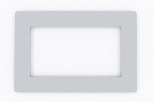 Double Light Switch Socket Coloured Acrylic Surround Finger Plate - Huge Colour Choice (Grey)