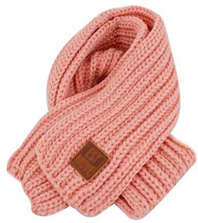 LA HAUTE Bambini Sciarpe Autunno Inverno Lana Maglia Sciarpa Caldo Tinta unita Fazzoletti Collo Scaldacollo