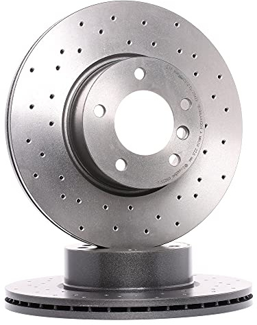 BREMBO 2x Bremsscheibe Vorne Ø312mm Höhe: 73mm Dicke: 24mm gelocht/innenbel. 09.B337.2X