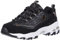 Skechers 13087-bkrg_38,5, Women's Low-Top Sneakers, Black, 5.5 UK (38.5 EU)
