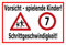 Melis-Folienwerkstatt Schild - Schritt-Geschwindigkeit - 60x40cm | 3mm Hartschaum - S00040-017-B - 20 VAR.