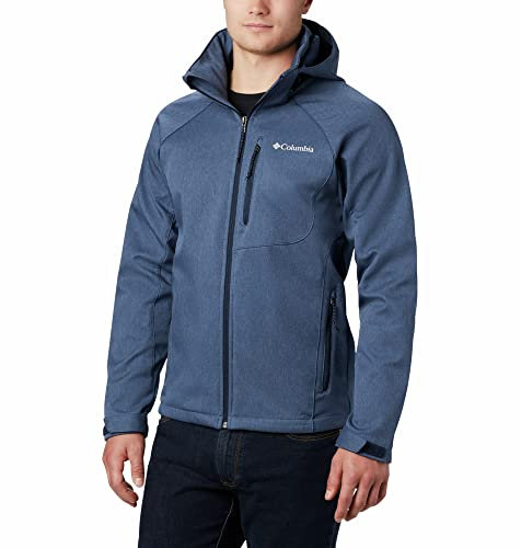 Columbia Cascade Ridge Softshell, Veste Coupe Vent Softshell Homme, Collegiate Navy Heather, Taille L