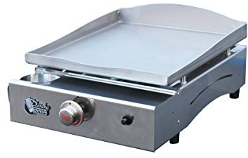Plancha Tonio - Plancha LAGOA 2 à 6 personnes - Gaz butane propane - Plaque de cuisson inox – Caisson Tout Inox – 2600 W - Allumage Piezzo Mécanique - Fabrication 100 % Française