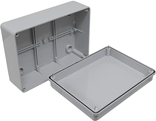 Junction Box 190mm x 140mm x 70mm Waterproof IP56 PVC Plastic Adaptable Enclosure Outdoor Lighting Cable Electrics Connection