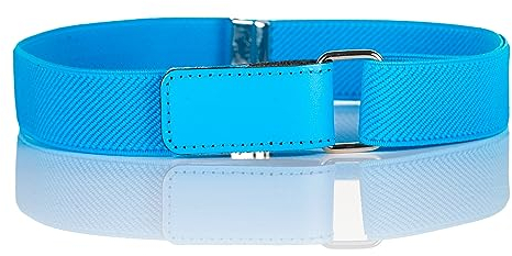 Olata Elastischer Kinder-Gürtel – Verstellbar mit Klettverschluss, Ideal für 0-15 Jahre. Türkis (5-12 Jahre)