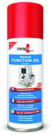 ceragol ultra Premium Function Oil – lebensmittelechtes Schmier-Öl für Kaffeemaschinen und andere Haushalts-Geräte, Schmier-Mittel zum Lösen festsitzender Teile, 200 ml