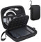 Lacdo Externe Festplattentasche Hard Drive Case für Western Digital WD Elements/WD My Passport Ultra/WD Game Drive 2.5 Zoll HDD 500GB 1TB 2TB 3TB 4TB 5TB Eva Schutzhülle Stoßfest Wasserdicht, Schwarz