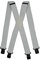 Olata Hosenträger Herren - Extra breite Träger und schwarze Metall-Clips, Hosenträger X-Form mit überkreuzten Trägern – 4 cm. Weiß