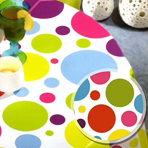 Melody wachstischdecken 100 x 140 cm eckig Punkte bunt Gross #6021-00