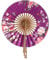 kdjsic Japanese Sakura Flower Pocket Folding Hand Fan Round Circle Party Decor Gift