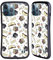 Head Case Designs Officially Licensed Harry Potter Hogwarts Pattern Deathly Hallows XIII Hybrid Case Compatible With Apple iPhone 13 Pro Max