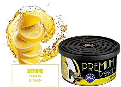 h2i Profumo Premium Limone (confezione da 2) | Deodorante per auto e profumatore per campeggio, ufficio e casa | 60 giorni di profumo fresco con regolazione della quantità | si adatta al