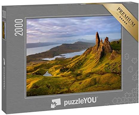 puzzleYOU: Puzzle 2000 Teile „Old Man of Storr Sunrise, Isle of Skye, Schottland“