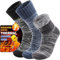 Welwoos Thermosocken Warme Wintersocken Dicke Kuschelsocken Skisocken Arbeitssocken Outdoorsocken Weihnachtssocken Damen Herren Socken Geschenke Weihnachten Winter Christmas Socks(Blau,M)
