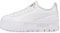 PUMA Mayze Lth Jr, Scarpe da Ginnastica, White Team Gold, 38 EU