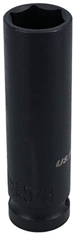 5/8in Double Deep Impact Imperial SAE Socket 1/2in Drive 6 Sided Single Hex