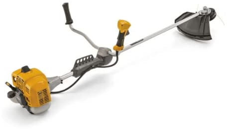 STIGA BC 545 B débroussailleuse - Moteur 2 Temps de 1,25 KW 42,7 CC, Largeur de Coupe de 45 cm, Guidon Ergonomique pour vélo, tête Tap&Go à Double Fil, Lame en métal et Harnais Double