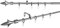 metablo Gardinenstange ausziehbar Wandmontage, Vorhangstange Fenster, Komplettgarnitur Lance mit Träger und Endstücke, Teleskopgardinenstange 13/16mm Silber 130-240 cm