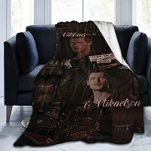 YINGD Mikrofaser-Überwurfdecke, Klaus Morgan Mikaelson, weiche Flanelldecke, warm und flauschig, Anti-Pilling-Decke für Erwachsene und Kinder, 125 x 100 cm